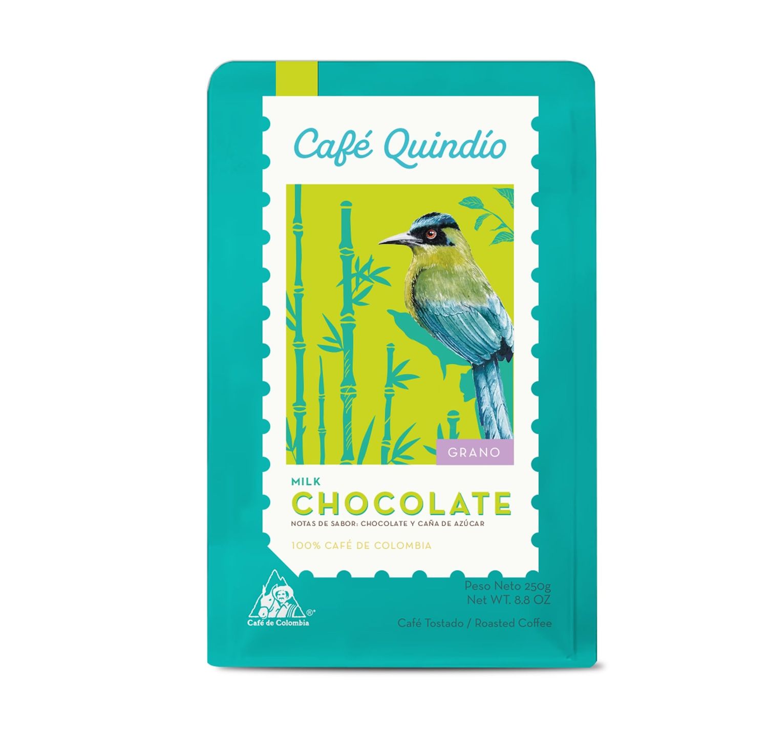Cafe Quindio Specialty Harvest - Medium Roast 100 Colombian Excelso Whole Bean Arabica Coffee with Natural Milk Chocolate Tasting Notes No artificial flavorings 8.8 Ounce Pack of 1