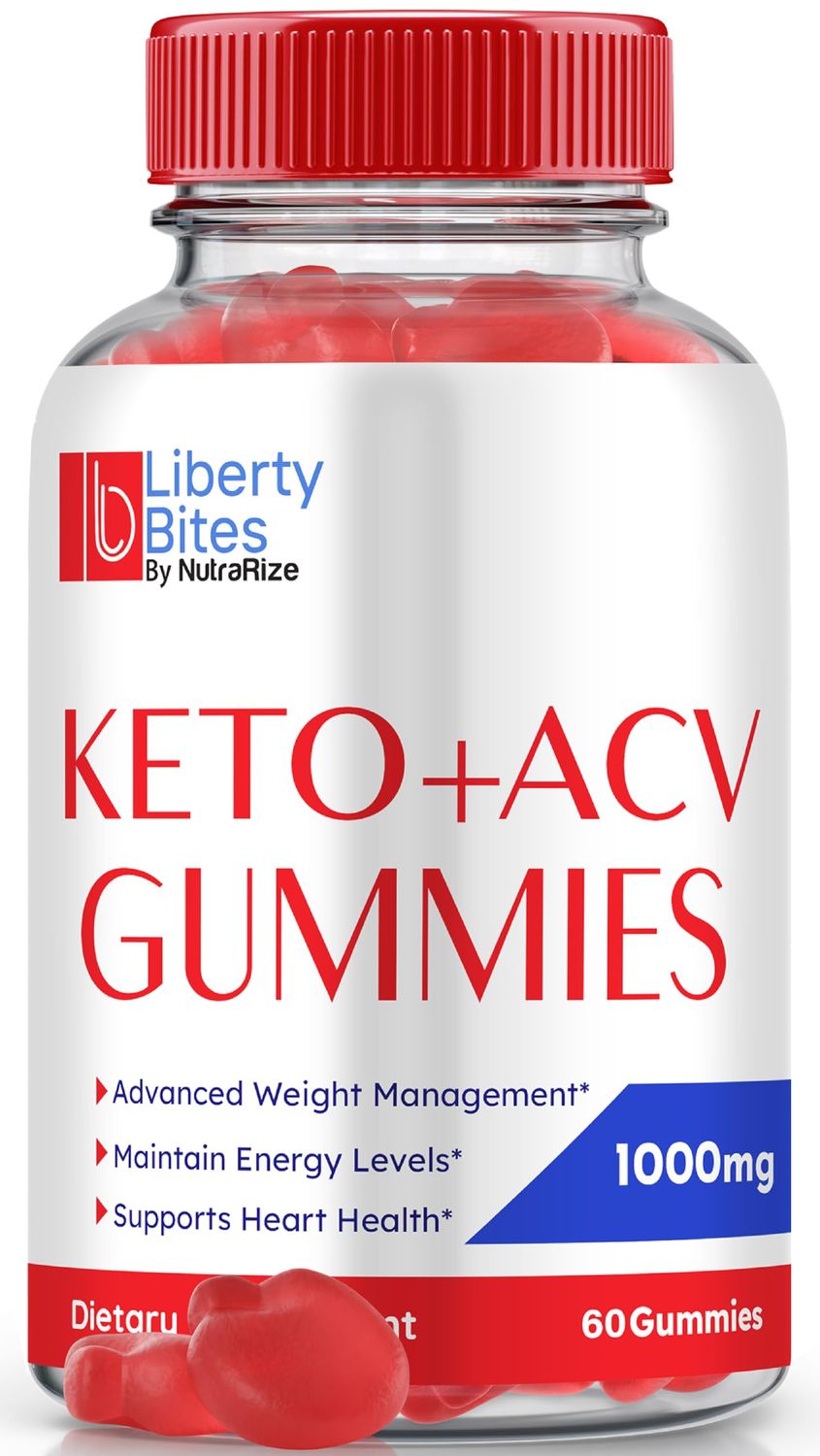 Liberty Bites, Liberty Bites Keto ACV Gummies, All Natural Keto Plus ACV for Weight Loss, Apple Cider Vinegar Gummy, Premium ACV Keto Formula, Official LibertyBites Gomitas 60 Gummies