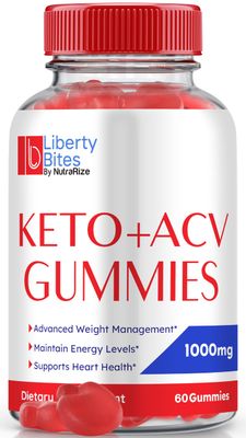 Liberty Bites, Liberty Bites Keto ACV Gummies, All Natural Keto Plus ACV for Weight Loss, Apple Cider Vinegar Gummy, Premium ACV Keto Formula, Official LibertyBites Gomitas 60 Gummies