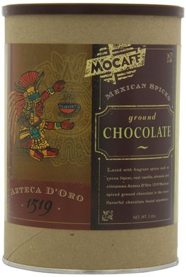 MOCAFE Azteca DOro 1519 Mexican Spiced Ground Chocolate, 3-Pound Tins Pack of 2
