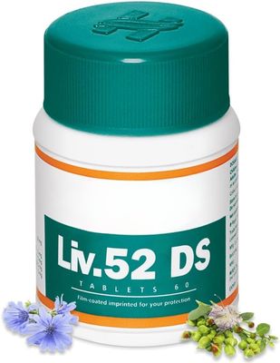 Liv 52 DS Herbal Supplement, Liver Cleanse, Liver Support, Eliminates Waste, Cleansing, Herbal 60 Tablets, 60 Day Supply