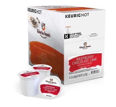 Keurig Coffee Pods K-Cups 1618 2224 Count Capsules ALL FLAVORS 24 Pods Gloria Jeans - Raspberry Chocolate Lava
