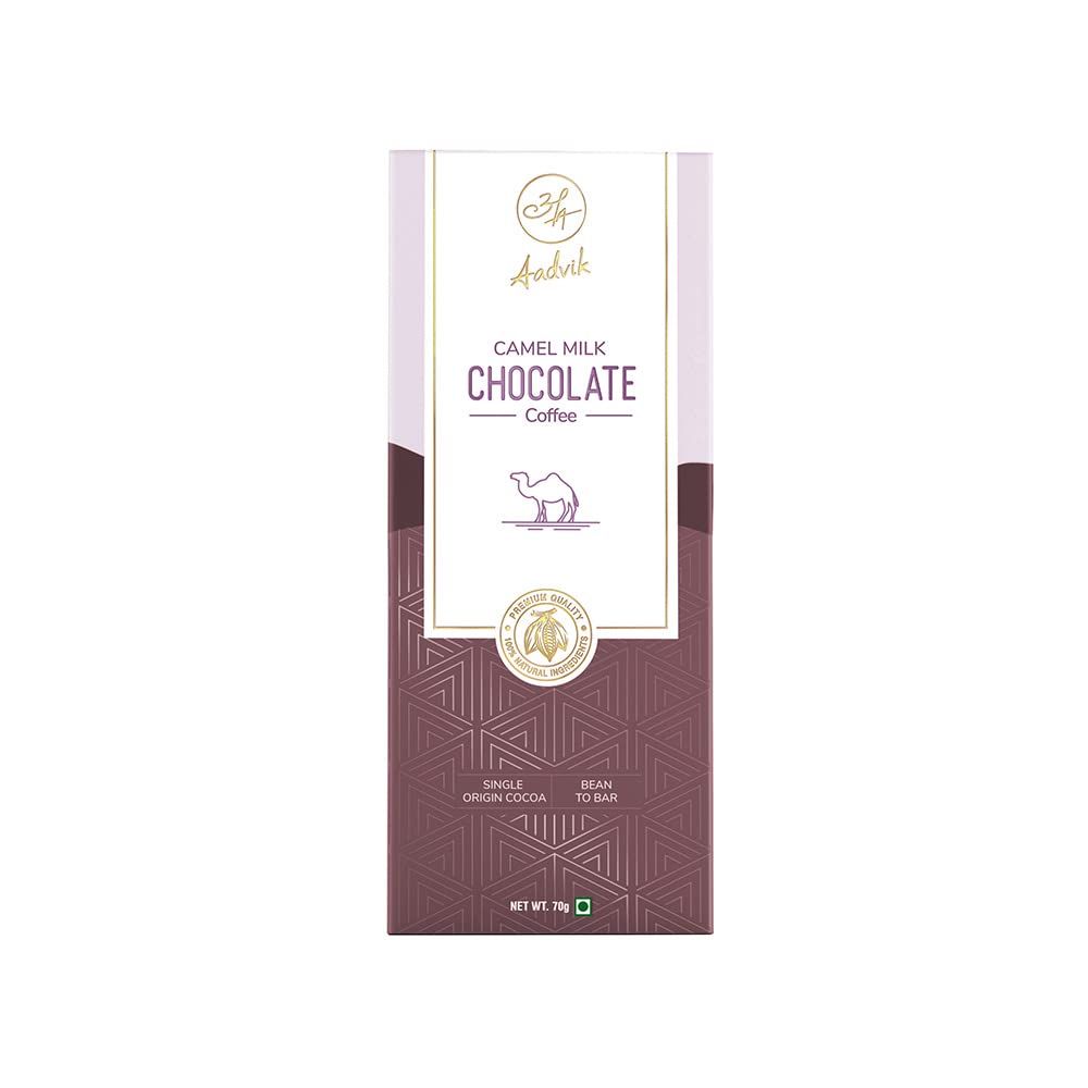 Aadvik Camel Milk Chocolate Coffee 70g 2.46 Oz Premium Quality 100 Natural Ingredients
