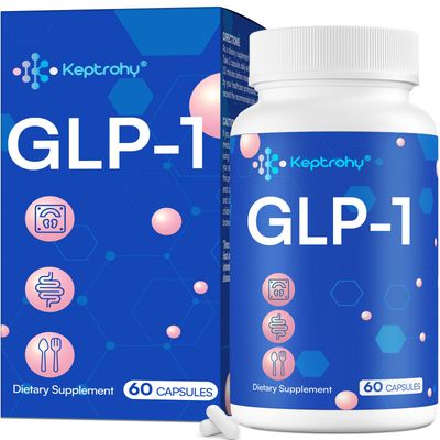 Keptrohy GLP-1 Supplement GLP1 Support for Women Men, Support GLP-1 Naturally, GLP 1 Supplement for Immune, Energy, Digestion, Gut Overall Health Daily Support GLP1 Levels - 60 Capsules