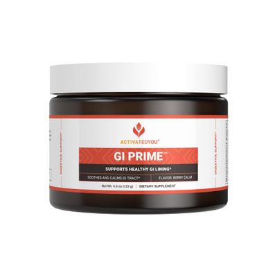 ACTIVATEDYOU GI Prime Digestive Health Drink to Support a Healthy GI Lining, Improve Digestive Comfort and Energy - Berry Calm Flavor 30 Servings