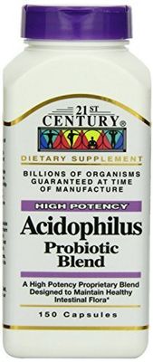 21st Century Acidophilus Probiotic Blend Capsules, 150-Count Pack of 2 by 21st Century
