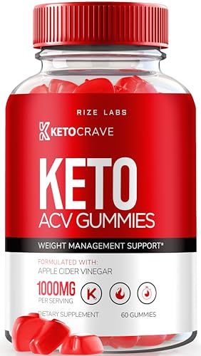 rize labs Keto Crave Keto ACV Gummies for Advanced Weight Loss, Maximum Strength Supplement, Gomitas Reviews 60 Gummies
