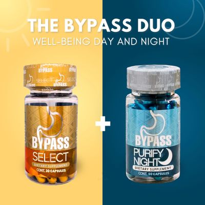 Generic Bypass Duo Select PURIFY - Quem grasa de d a y de Noche Select 30caps - purify 60caps, Blue and Gold