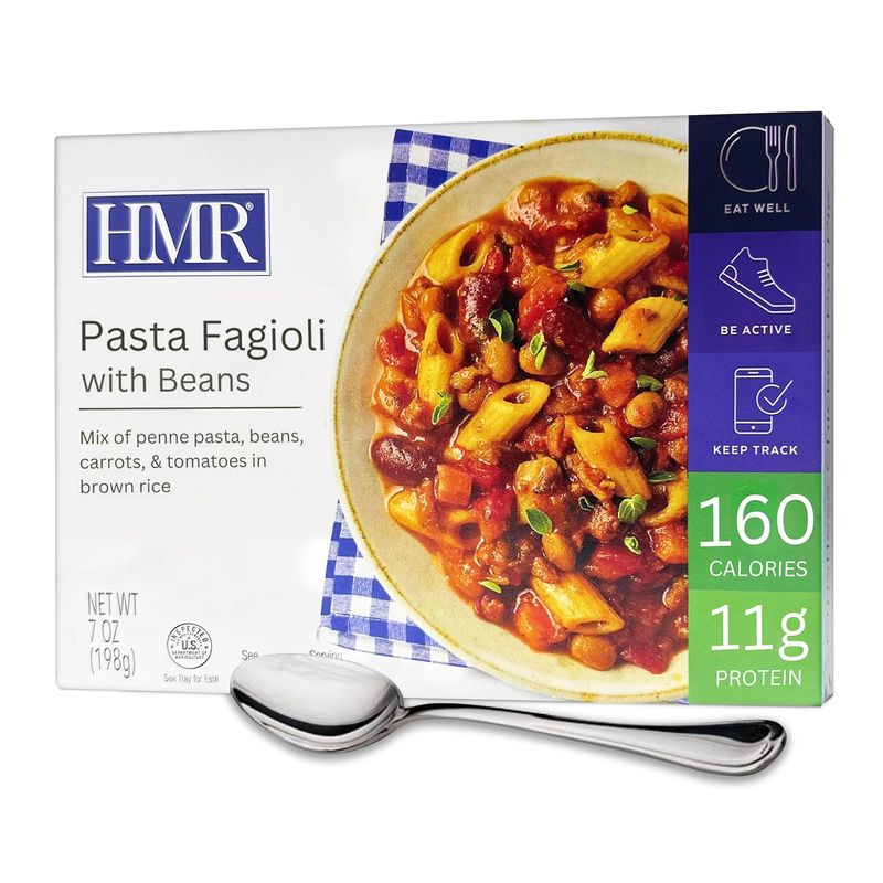 HMR Pasta Fagioli Entr e Pre-packaged Lunch or Dinner to Support Weight Loss Ready to Eat Vegetarian 11g of Protein Low Calorie Food 8oz Serving per Meal