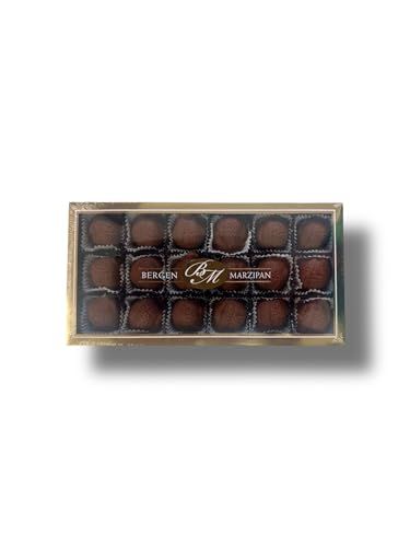 Chocolate Marzipan 18 piece Gift Box 8oz by Bergen Marzipan