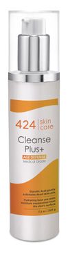 424 Skin Care Age Defense Cleanse Plus - Dermatologist Tested Recommended Glycolic Acid Cleanser - Essential Oil and Antioxidant Formula, 7.3 oz
