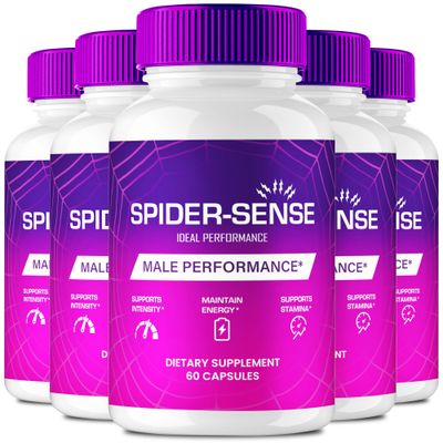 IDEAL PERFORMANCE Spider Sense Pills, Spider Sense Supplement Capsules - Maximum Strength, Spider-Sense Overall Health Wellness, SpiderSense Reviews 5 Pack