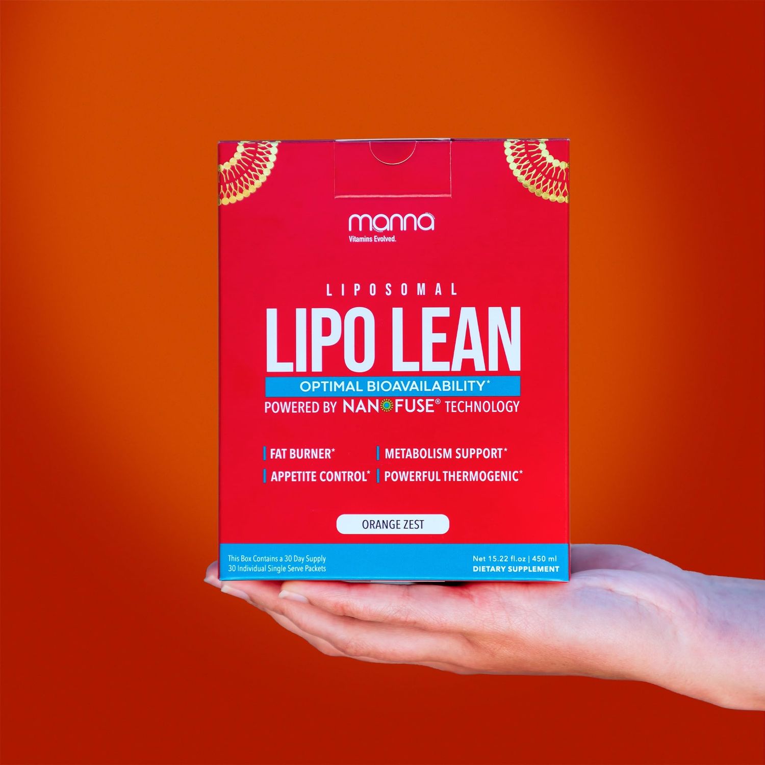 Manna Liposomal Lipo Lean - Fat Burner - Appetite Suppressant for Weight Loss Women Men