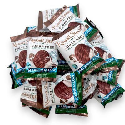 Easter Sugar Free Chocolate Covered Marshmallow Eggs -1 lb Deliciously Crafted for a Guilt-Free Indulgence Made with Stevia Extract-Perfect for Health-Conscious Chocolate Lovers-16 oz