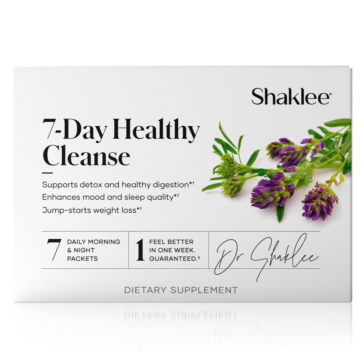 Shaklee - 7-Day Healthy Cleanse: Complete System Reset, and Energy Boost - With Probiotics, Liver Support, and Herbal Cleanse - Step-by-Step Guide - 7 Daily Morning Night Packets