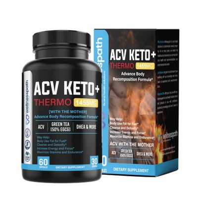 ACV Keto Supplements, Mothers Apple Cider Vinegar 1455 Mg Pills for Metabolism and Appetite Support, THERMO ACV Keto Pills for Weight Loss and Belly Fat, Adult Slimming Capsules for Women Men