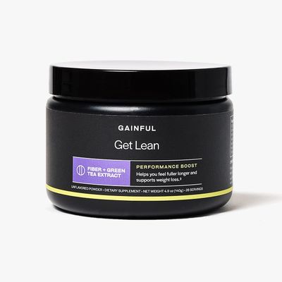 Gainful Get Lean Performance Boost, Green Tea Extract Fiber Supplement, Powder Drink Mix for Gut Health, FiberSMART from Cassava Root, High Fiber Antioxidant Rich Formula, Unflavored, 28 Servings