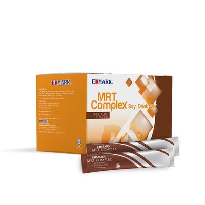 EDMARK MRT Chocolate Meal Replacement - Low-Calorie Nutritional Drink with Essential Vitamins and Protein for Weight Management - 76 Calories - 28 Sachets per Box