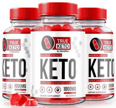 NutraRize Pack of 3 True Keto ACV Gummies, Advanced ACV Supplement, Maximum Strength Formula, Apple Cider Vinegar 1000MG, Keto Vitamins, All Natural ACV Gummy, Official Reviews 180 Gummies