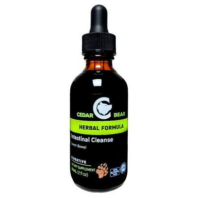 Cedar Bear Intestinal Cleanse a Liquid Herbal Supplement That Moderates The Environment of The Digestive System, Allowing Beneficial Flora to Flourish 2 Fl Oz