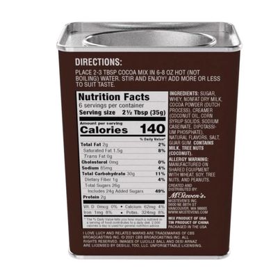 Mcstevens Lucys Chocolate Factory Chocolate Truffle Cocoa Mix - 8 ounces