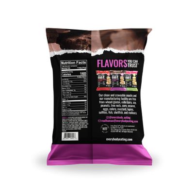 Every Body Eat Crunchy Cookie Bites, Gluten Dairy Free, Vegan, School Safe Lunch Snacks, Single Serve Pack of 20 Chocolate Chip