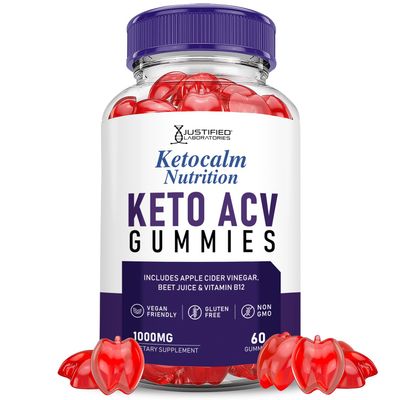 Ketocalm Nutrition Keto ACV Gummies Advanced Formula 1000MG Keto Calm Nutrition Keto Gummies Apple Cider Vinegar Formulated with Pomegranate Beet Juice Powder B12 Vegan Non GMO 60 Gummys