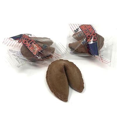 Shop&amp;Save Individually Fresh crispy Wrapped Fortune Cookies Perfect for Snacks, Lunch, Picnic, Birthdays, Graduation, Parties (Chocolate, 60)