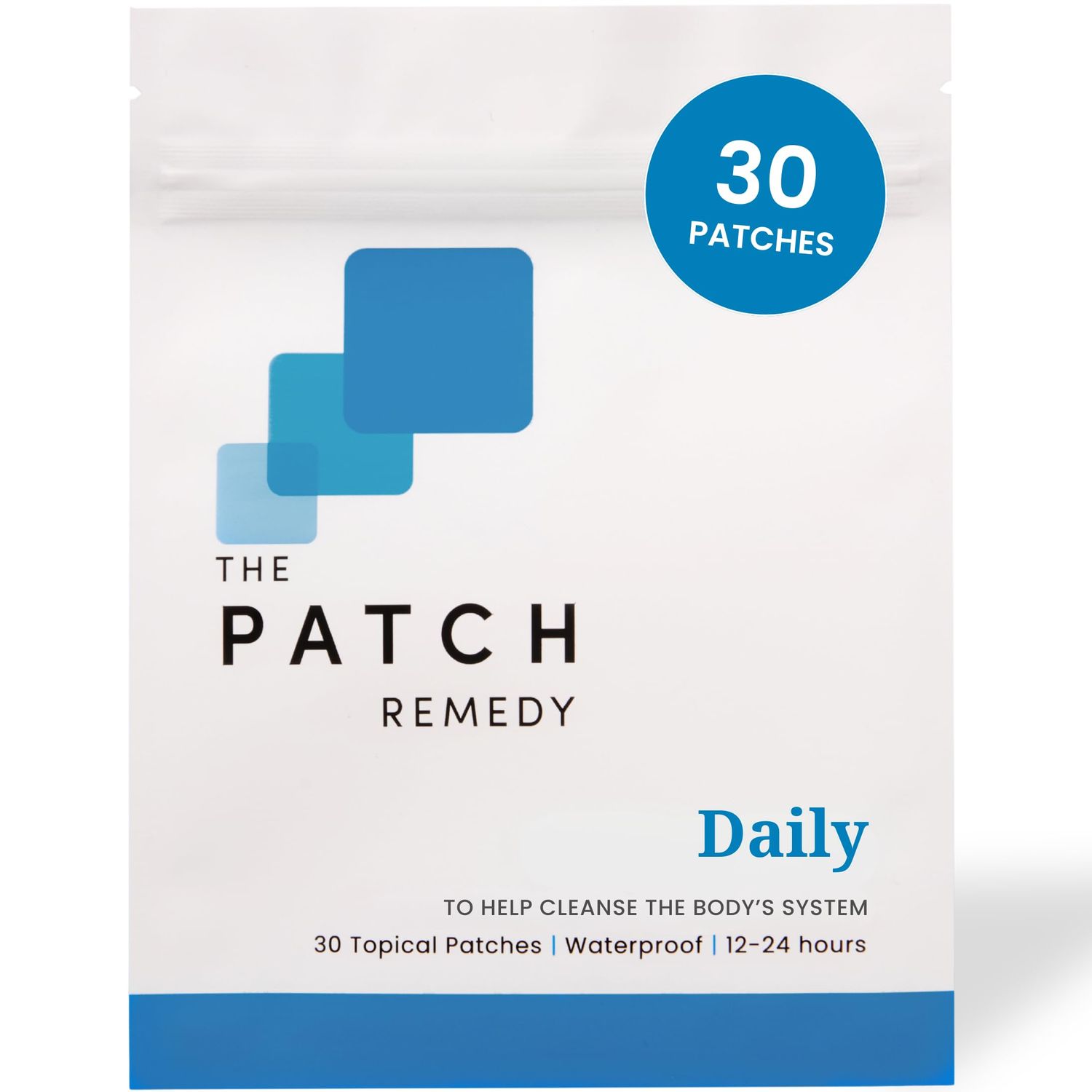The Patch Remedy Daily Glutathione NAC Patch - 30 Topical Patches with Glutathione Plus Antioxidants and N-Acetyl-Cysteine, Waterproof Transdermal Cleanse Patch for Adults Kids