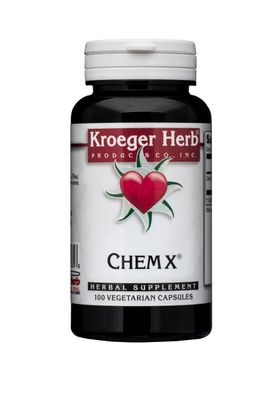 Kroeger Herb Products, Chem X, Daily Detox and Cleansing Formula, Supports Health Liver Function with Red Clover, Yellow Dock, Paprika, etc - Non-GMO, Gluten Free, No Preservatives, Made in USA