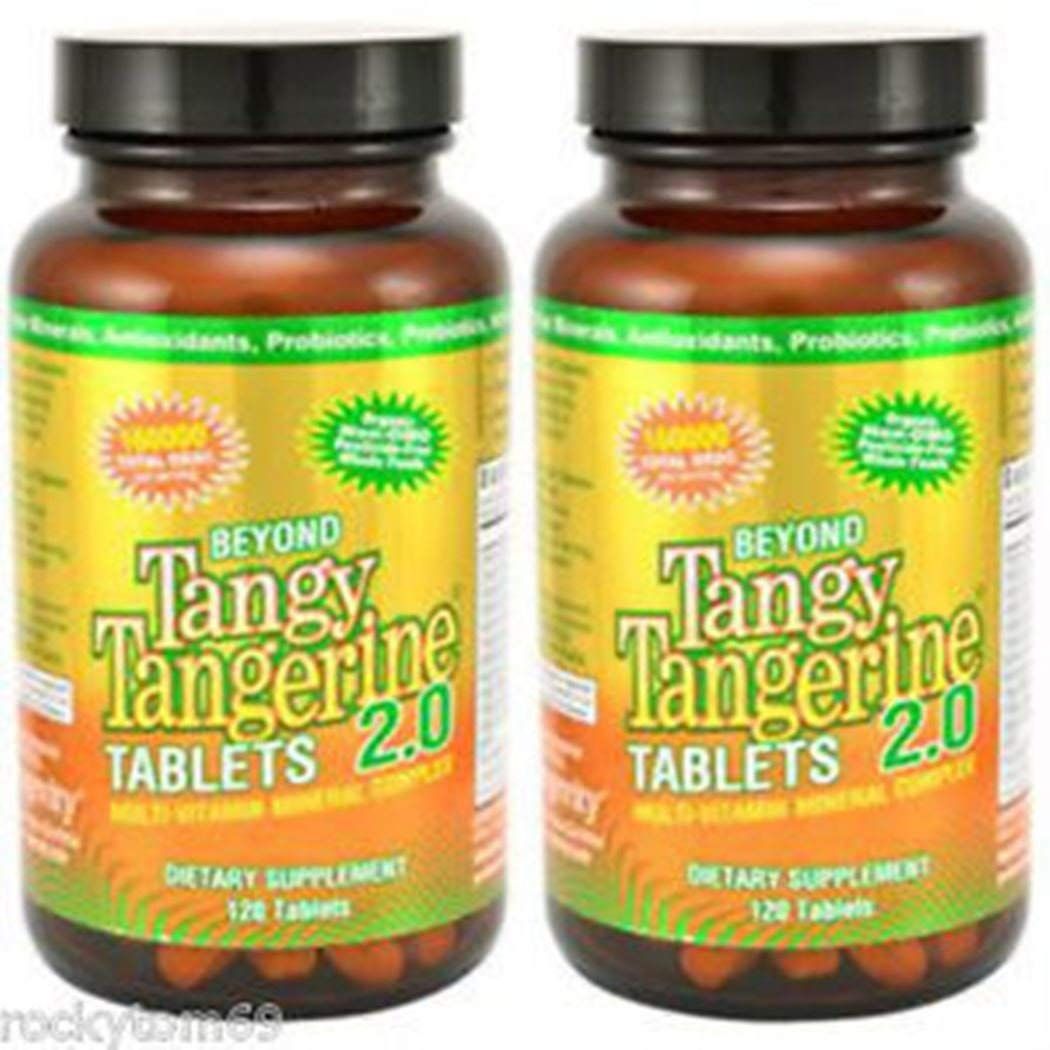Youngevity Beyond Tangy Tangerine 2.0 Multi-Vitamin Mineral Complex - Made with Natural Whole Foods 160,000 ORAC 120 Tablets - 2-Pack