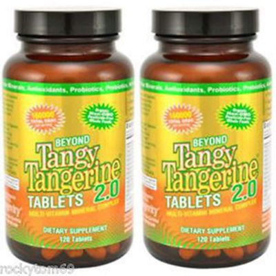 Youngevity Beyond Tangy Tangerine 2.0 Multi-Vitamin Mineral Complex - Made with Natural Whole Foods 160,000 ORAC 120 Tablets - 2-Pack