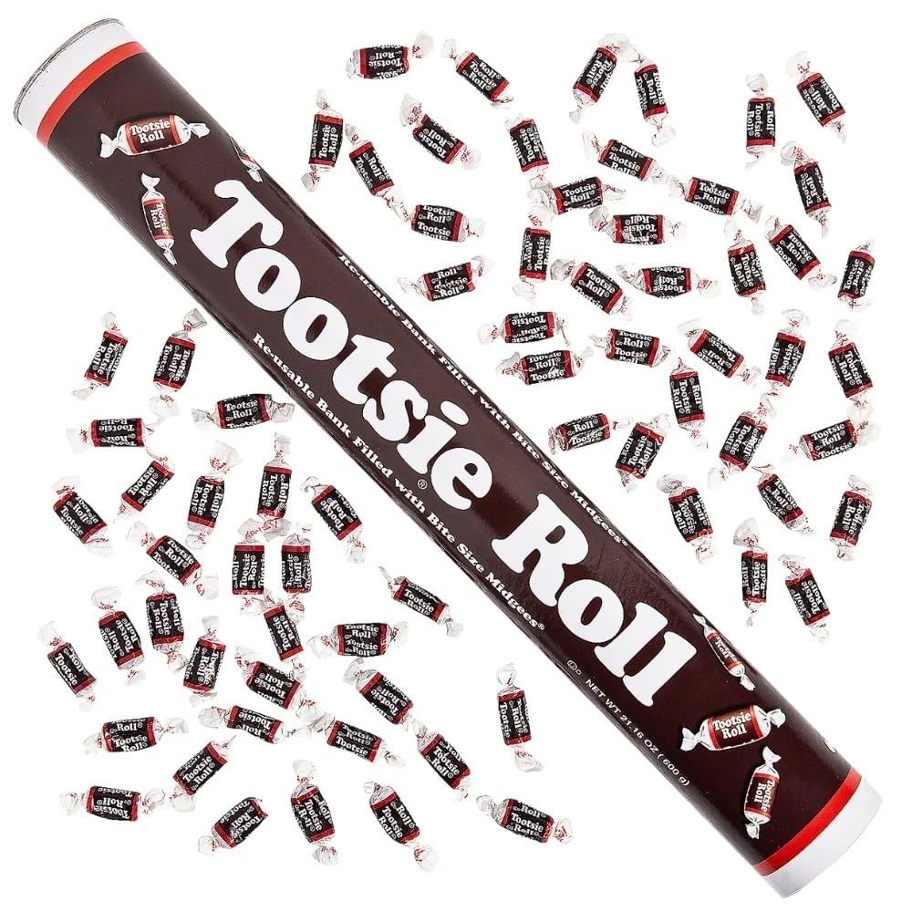 Classic Tootsie Roll Midgees Candy Tube - 90 Pieces - Rich Chocolate Flavor - Ideal for Weddings, Birthdays, Halloween, and More