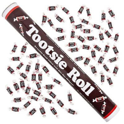 Classic Tootsie Roll Midgees Candy Tube - 90 Pieces - Rich Chocolate Flavor - Ideal for Weddings, Birthdays, Halloween, and More