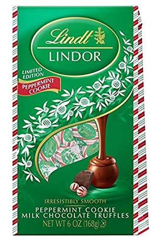 Limited Edition LINDOR Peppermint Cookie Milk Chocolate 6 Oz. Pack of 1
