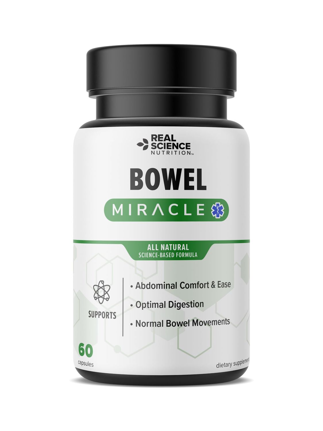Real Science Nutrition Offers Bowel Miracle: Natural Solution for Gut Health, Abdominal Discomfort, Lower Bowel Formula, Aiding IBS and Chronic Bloating