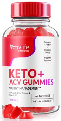 NutraRize ActivLife KetoACV Gummies Advanced Weight Loss, Effective Slimming Gummies 1000 MG, Gomitas Reviews, 60 Gummies