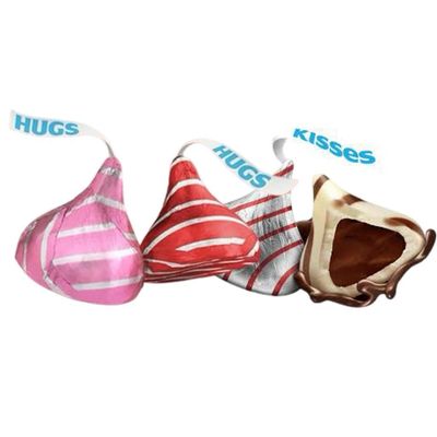 Hersheys Kisses Healthy Chocolate Treats, Great for Mothers Day Wedding, Easter, Halloween, Movies Individually Wrapped, 2 Pounds HUGS VALENTINES DAY