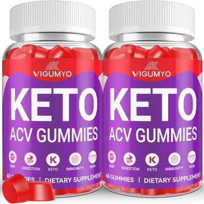 VIGUMYO ACV Keto Gummies Advanced Formula 1500mg Keto ACV Gummies with B12 Pomegranate Beet Juice -Vegan 120 Gummies
