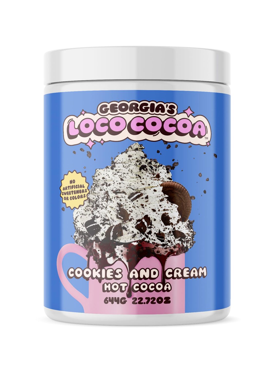 Georgia s Loco Cocoa - Delicious and Creamy Hot Cocoa Mix Made with 100 All Natural Ingredients - Cookies Cream 20oz
