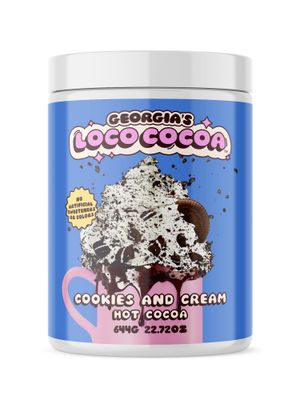 Georgia s Loco Cocoa - Delicious and Creamy Hot Cocoa Mix Made with 100 All Natural Ingredients - Cookies Cream 20oz