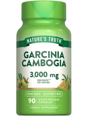 Natures Truth Garcinia Cambogia 3,000mg 90 Pills Plus Chromium Picolinate Non-GMO and Gluten Free Supplement