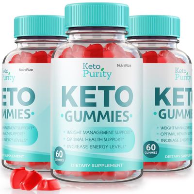 NutraRize Pack of 3 Keto Purity Gummies Advanced Weight Loss, Maximum Strength Dietary Supplement, Gomitas Reviews 180 Gummies