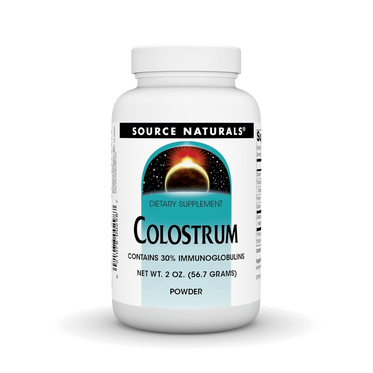Source Naturals Colostrum Contains 30 Percent Immunoglobulins - 2 oz Powder