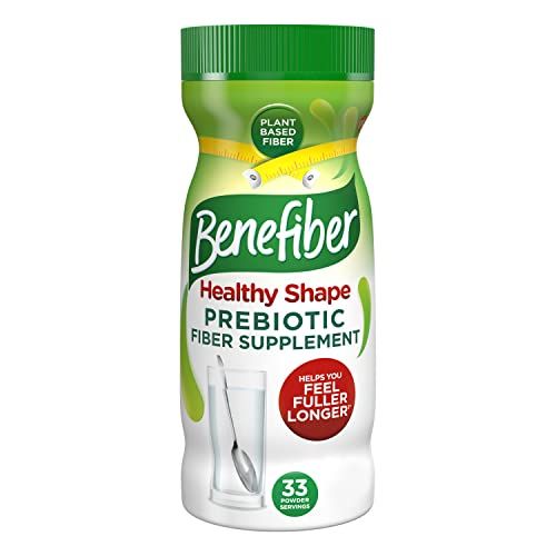Benefiber Healthy Shape Prebiotic Fiber Supplement Powder for Digestive Health, Daily Fiber Powder - 33 Servings 8.7 Ounces