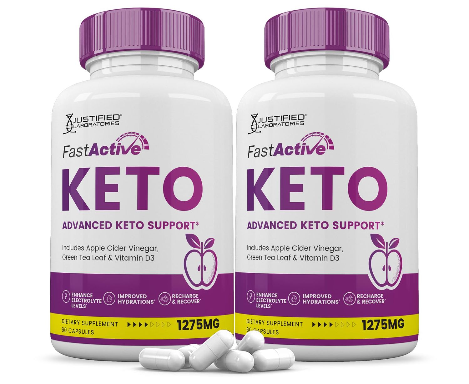 2 Pack Fast Active Keto ACV Pills 1275MG Keto Support Blend Alternative to Fastactive Keto ACV Gummies Formulated with Apple Cider Vinegar Extra Virgin Olive Oil Powder Green Tea Leaf 120 Capsules