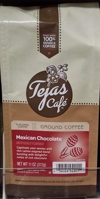 Tejas Cafe Mexican Chocolate Ground Coffee 11 oz Pack of 2