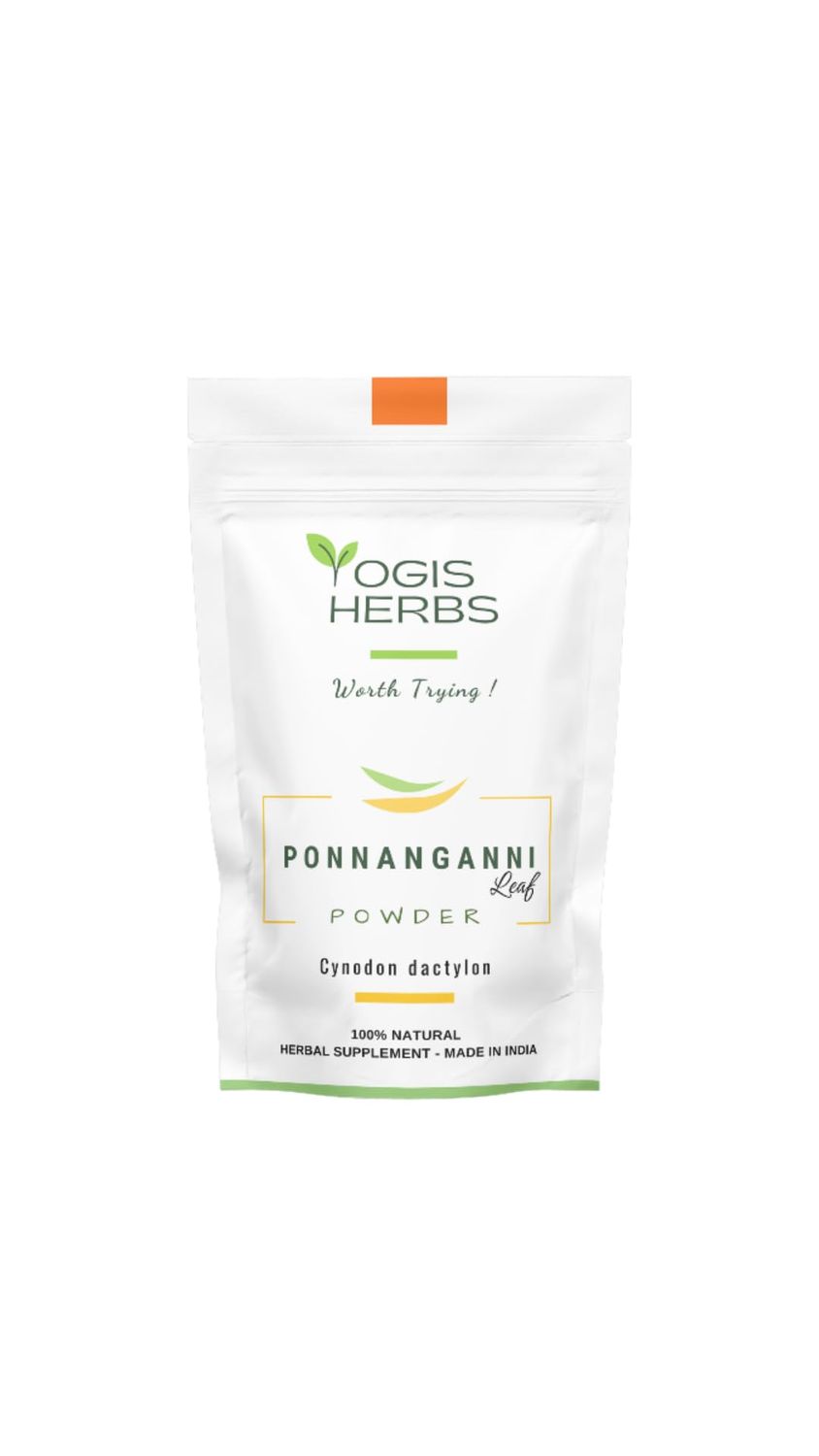 YOGIS HERBS Ponnanganni Leaf Powder Sessile joyweed - Holistic Health Supplement for Eye, Skin, Bone, and Immune Wellness Natural Detox Aid -100 GMS 3.5 oz