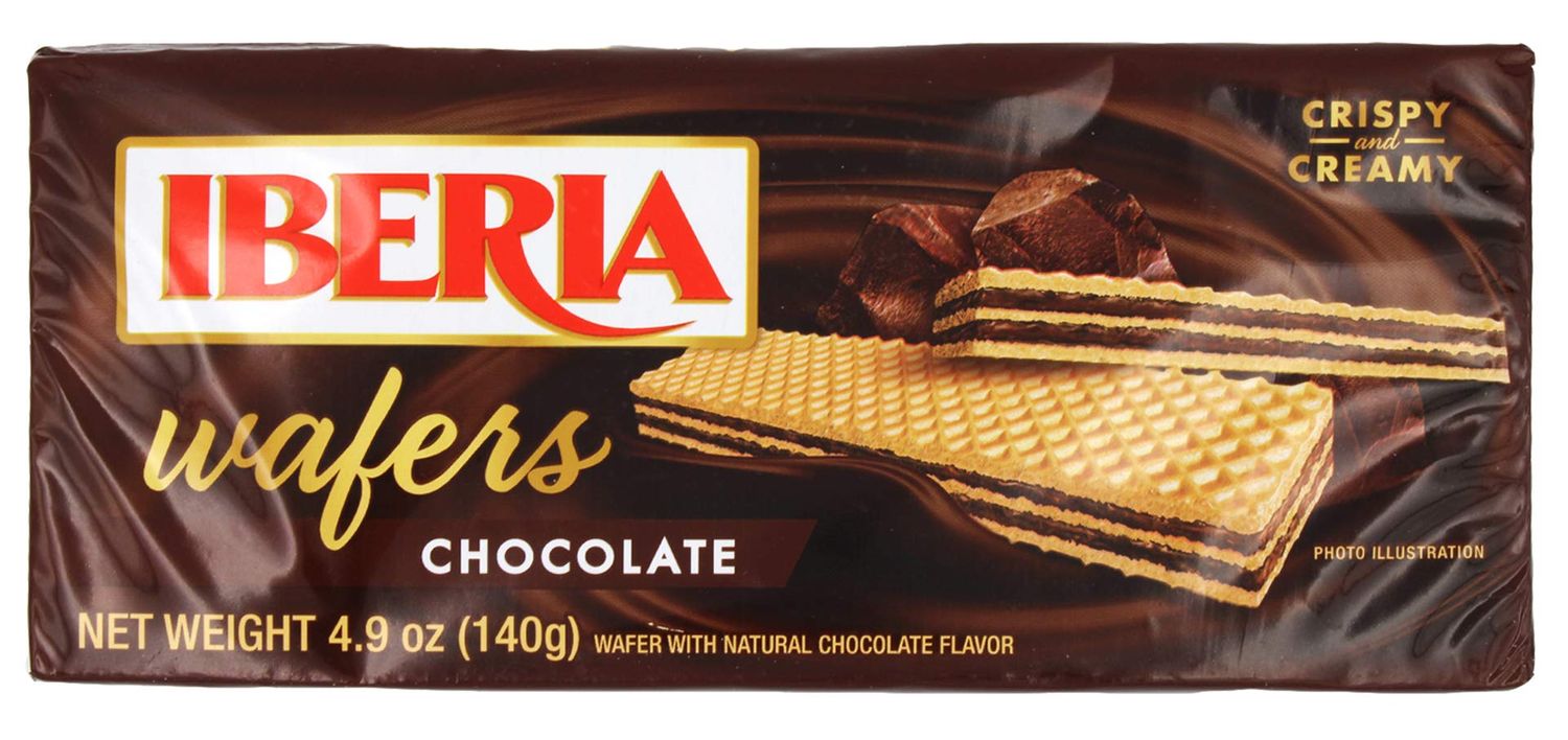 Iberia Chocolate Wafer, 4.94 Ounce Pack of 22