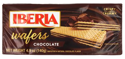 Iberia Chocolate Wafer, 4.94 Ounce Pack of 22